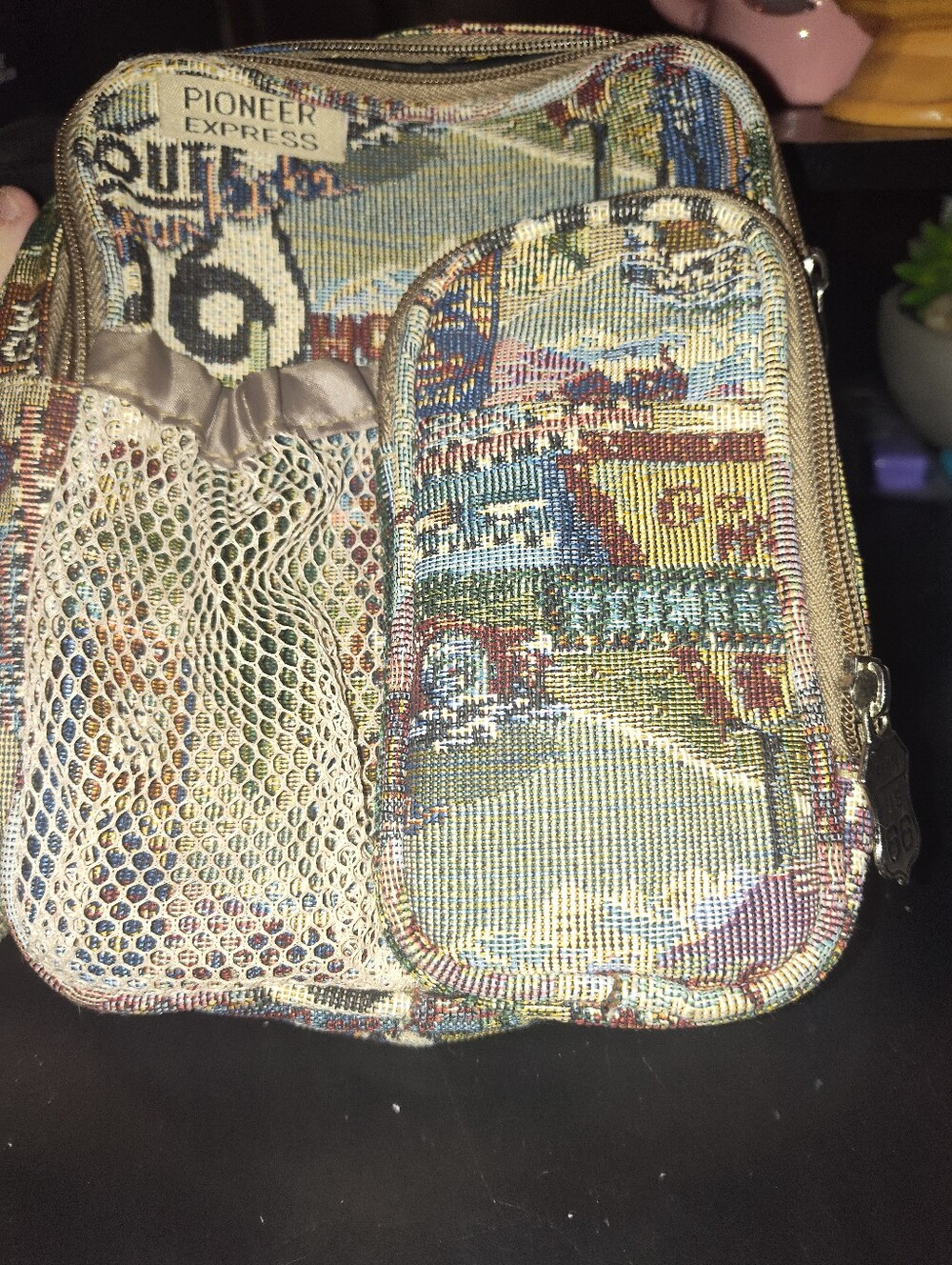 Multicolor Tapestry Crossbody Bag
